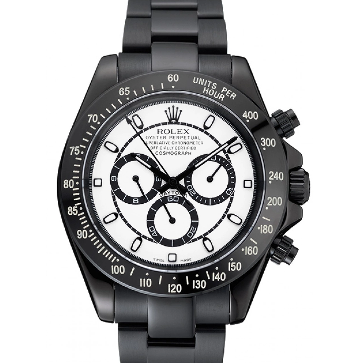 Good Copy Rolex Watches And White Rolex And Black Steel Cosmograph 1454249 Case Stainless Daytona Dial Bracelet Black 0712